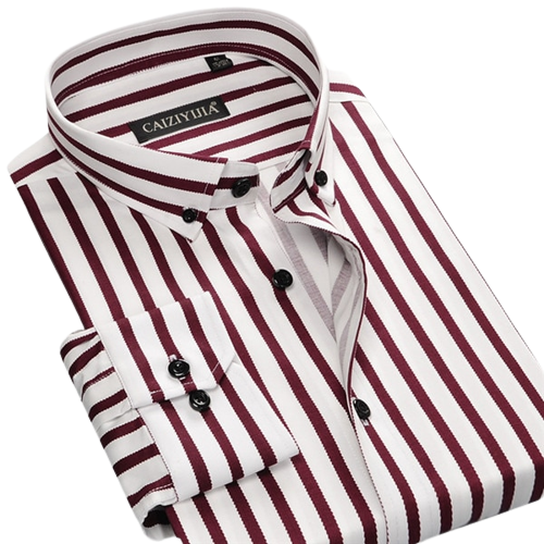 Shop at Le Bastille | Men's Classic Designer Contrast Multi-Striped Shirt
