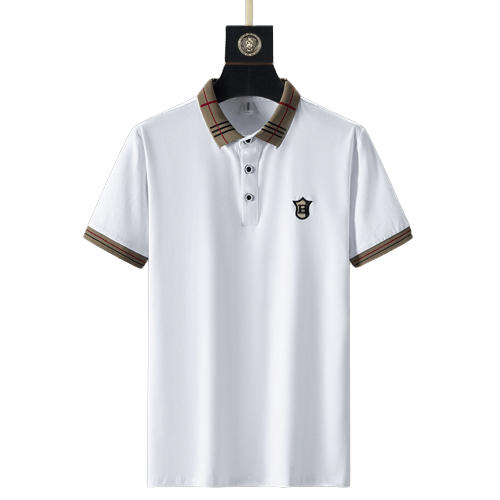 Shop at Le Bastille | Men's Khaki Polo Shirt | Summer European Embroidered Design